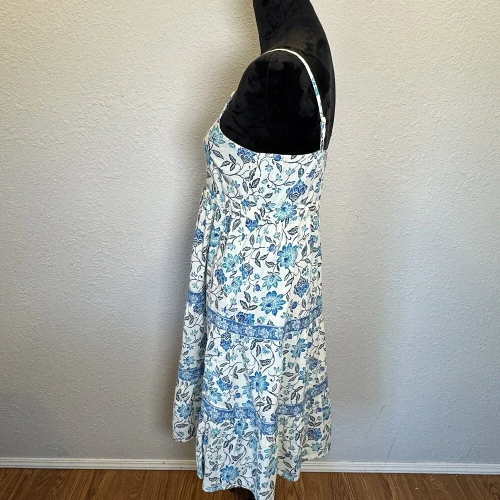 Old Navy Girls XL (14) Sleeveless Button-Front Tiered Fit‎ & Flare Midi Dress